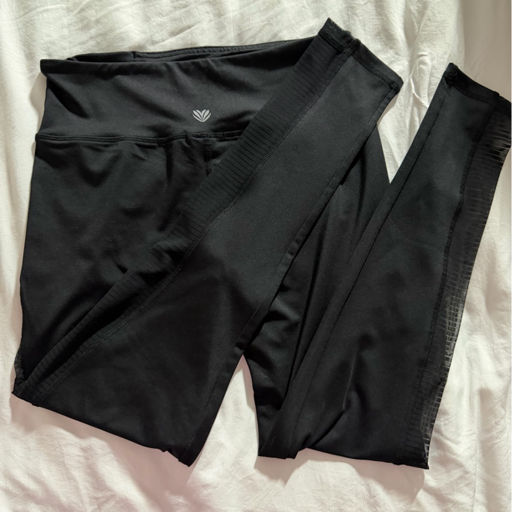 Black Leggings - Mesh Side